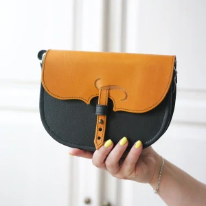 Kožená lovecká kabelka - Sisi - Houslová