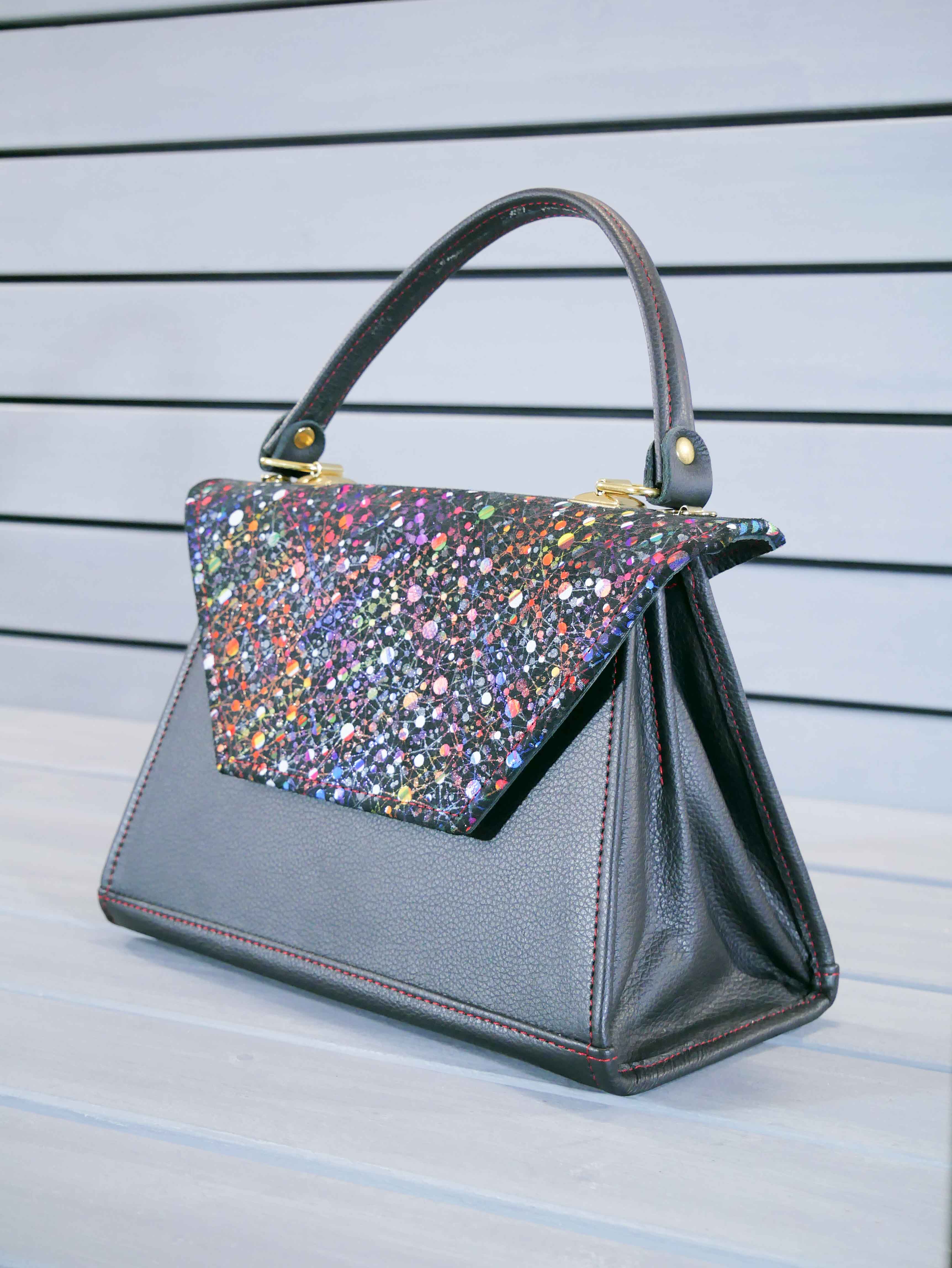 Kožená flap kabelka - Mia 