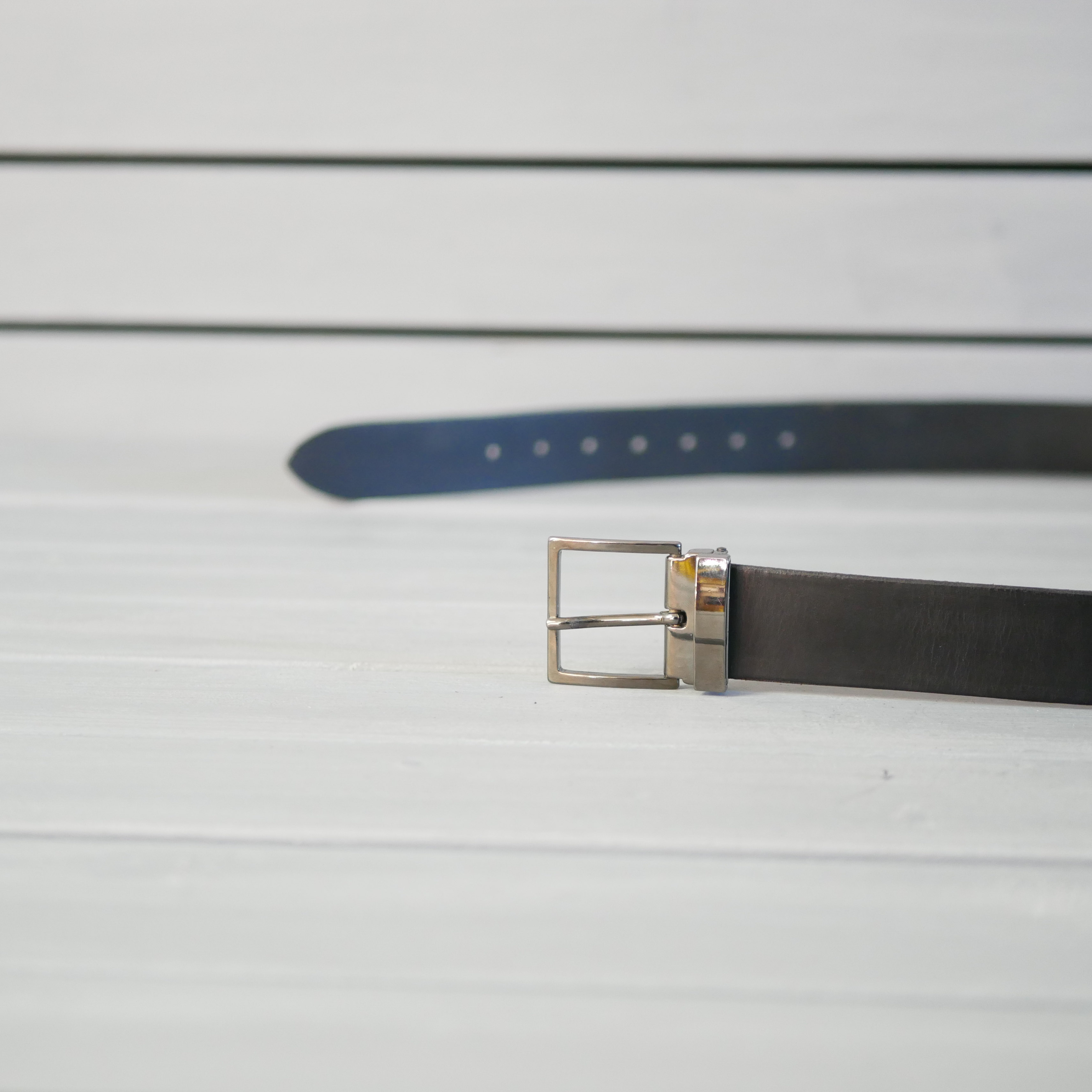 Kožený opasek - BM - černý