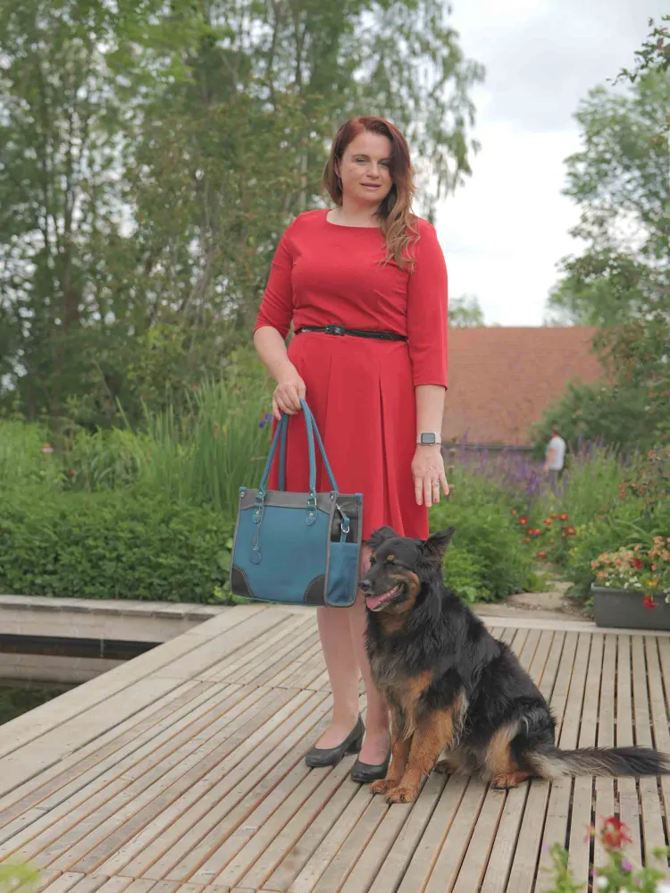 Kožená business kabelka - Maxi Rorita