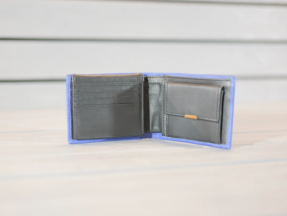 Kožená peněženka - Alex s výklopnou kapsou