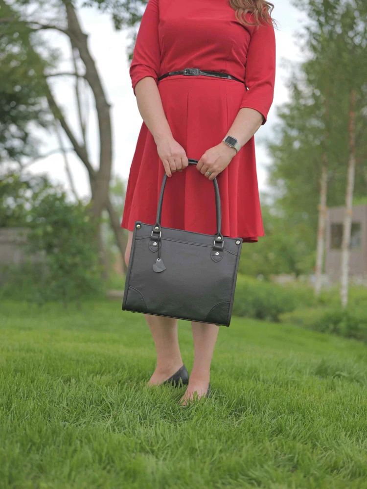 Kožená business kabelka - Maxi Rorita