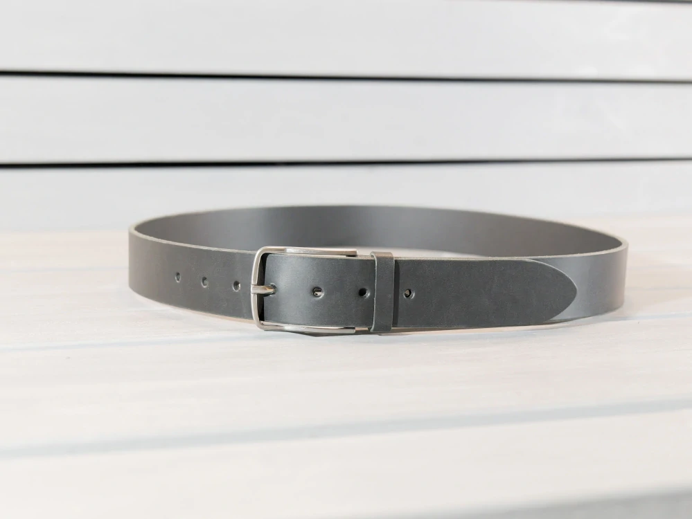 Kožený opasek - BM - černý