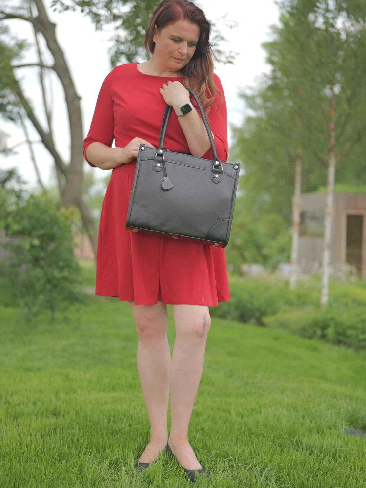 Kožená business kabelka - Maxi Rorita