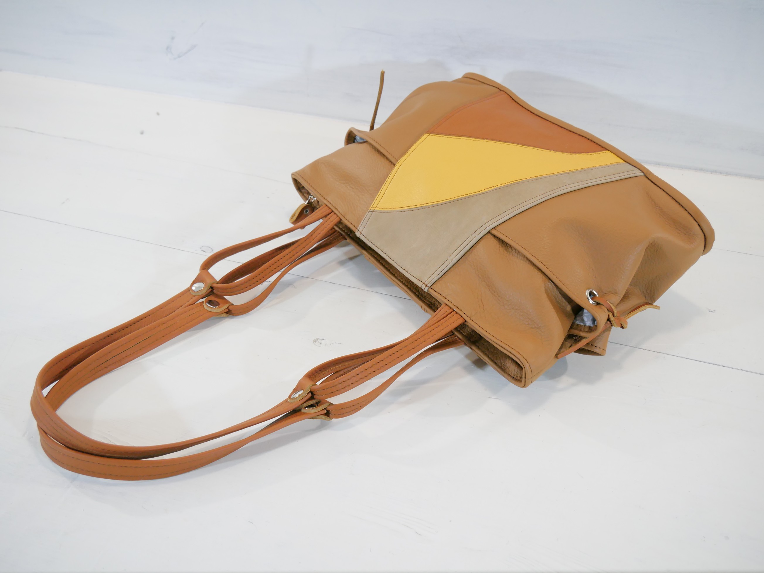 Kožená kabelka - Queen Mary letní