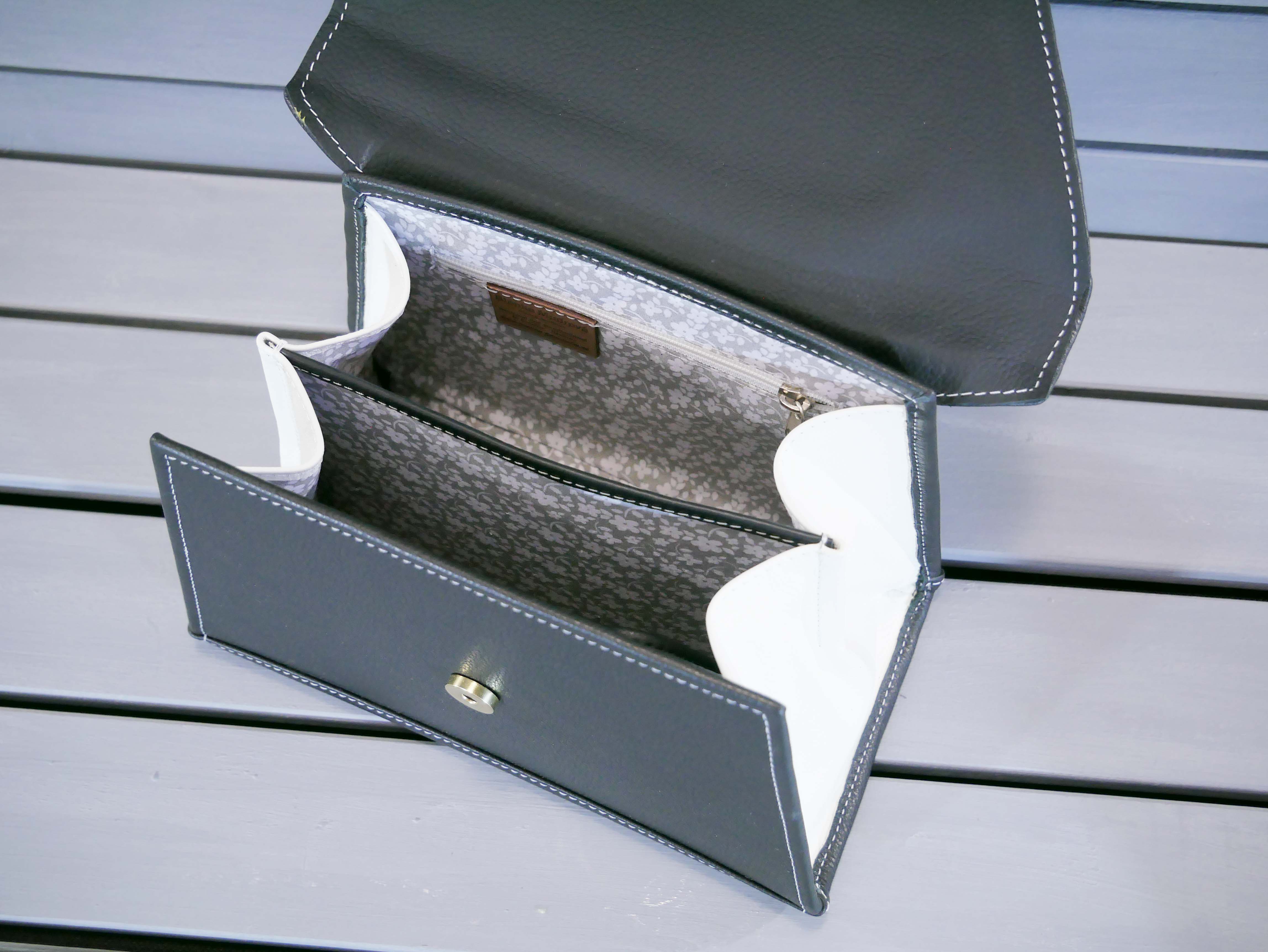 Kožená flap kabelka - Mia 