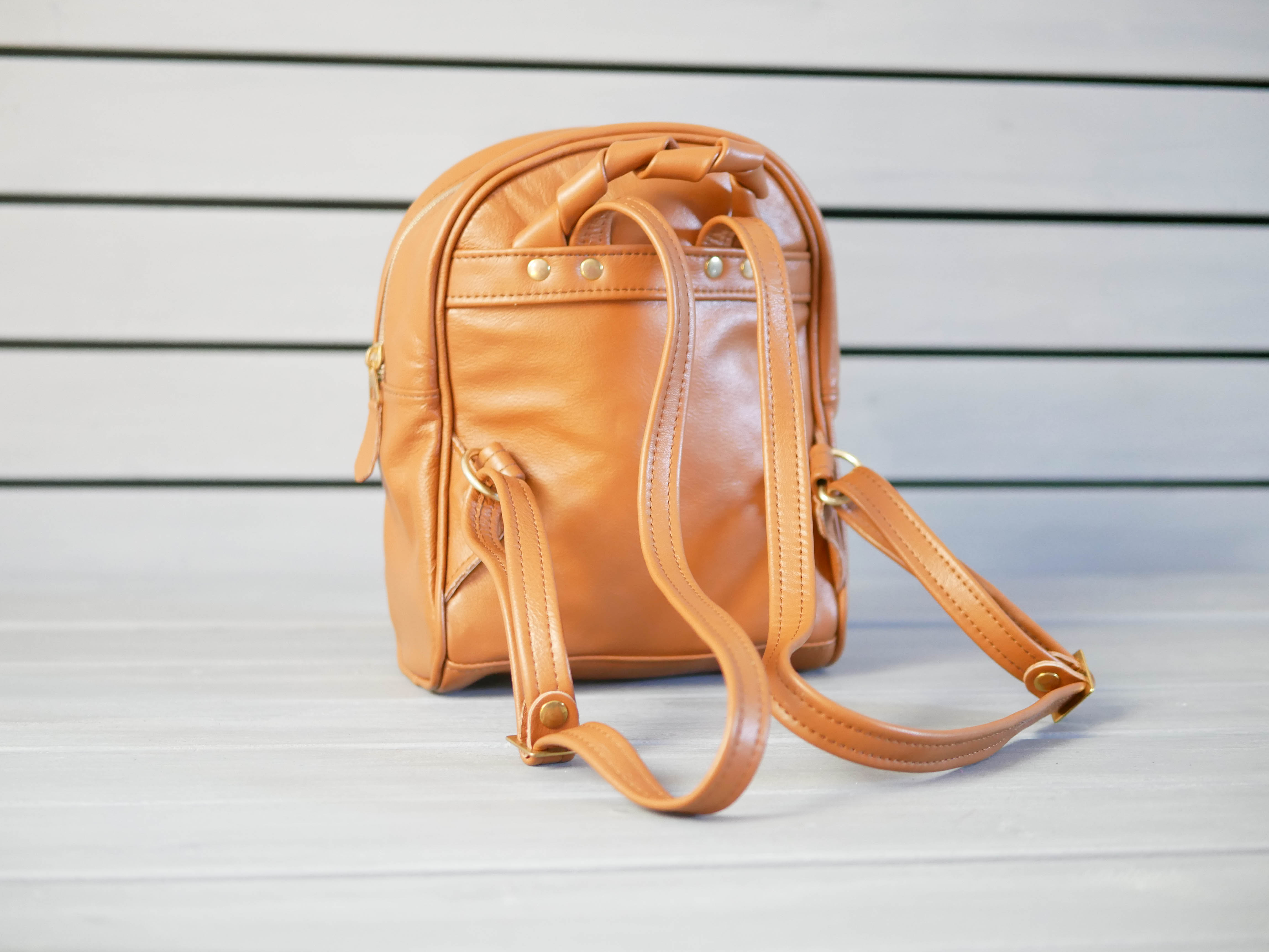 Kožený městský batoh - Harry