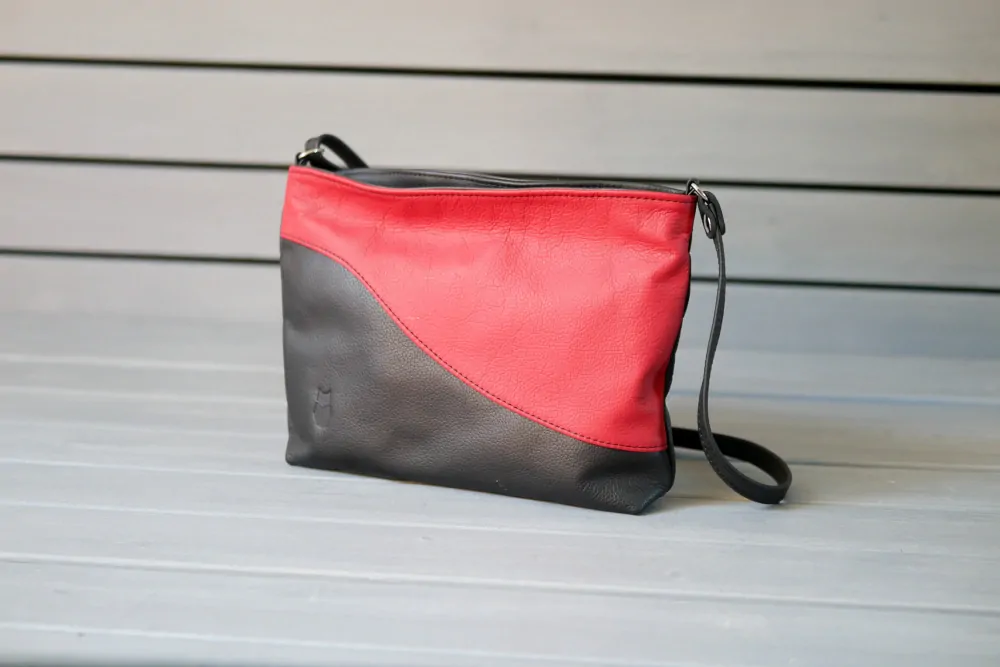Anna - stylová kožená kabelka crossbody
