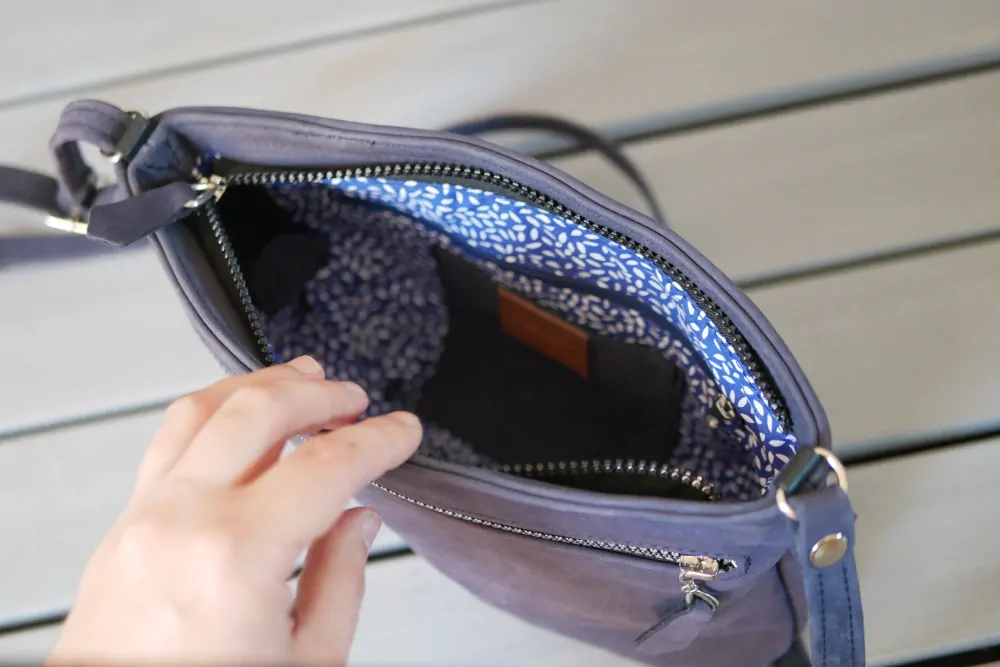 Anna - stylová kožená kabelka crossbody