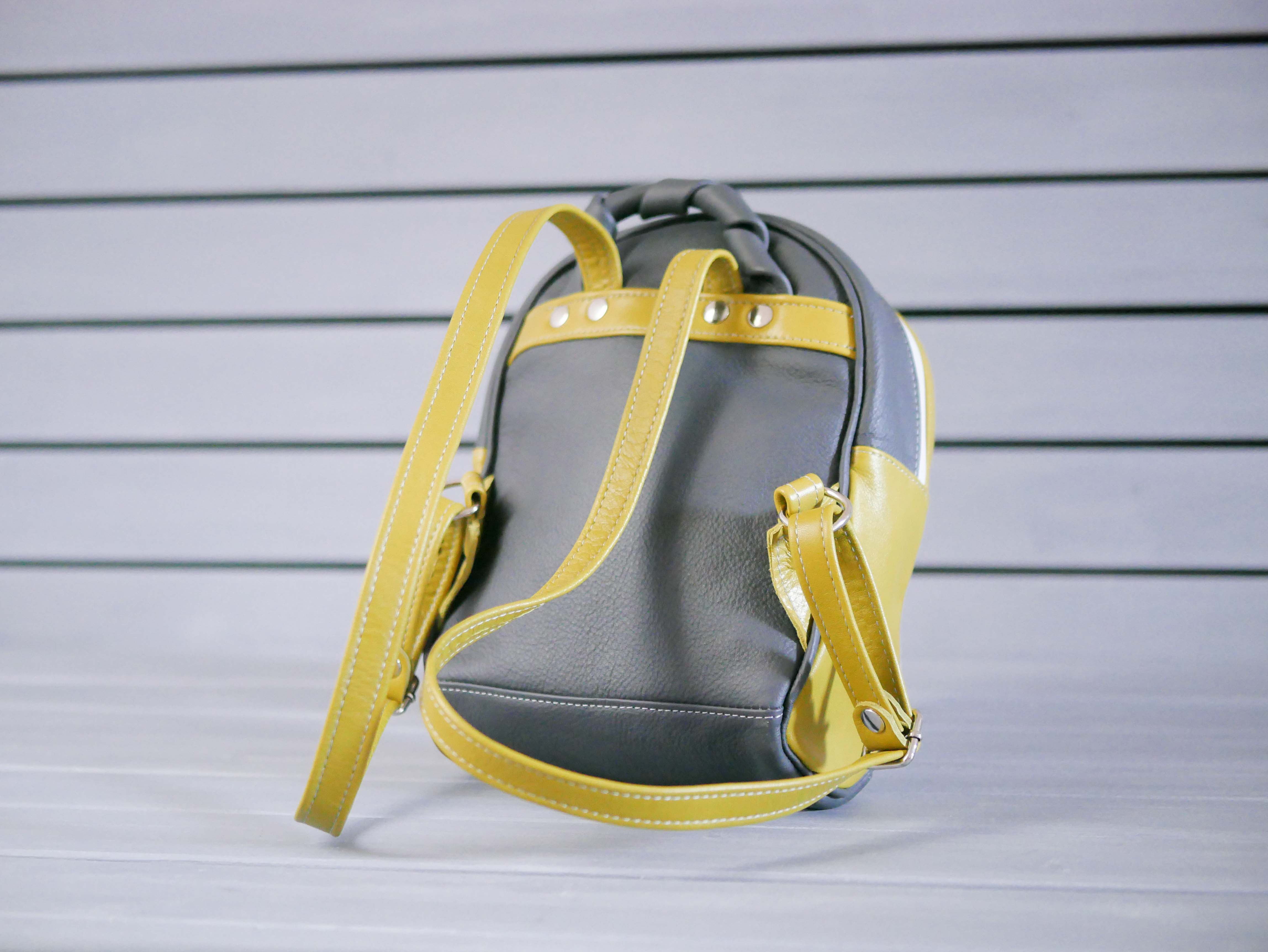 Kožený městský batoh - Harry