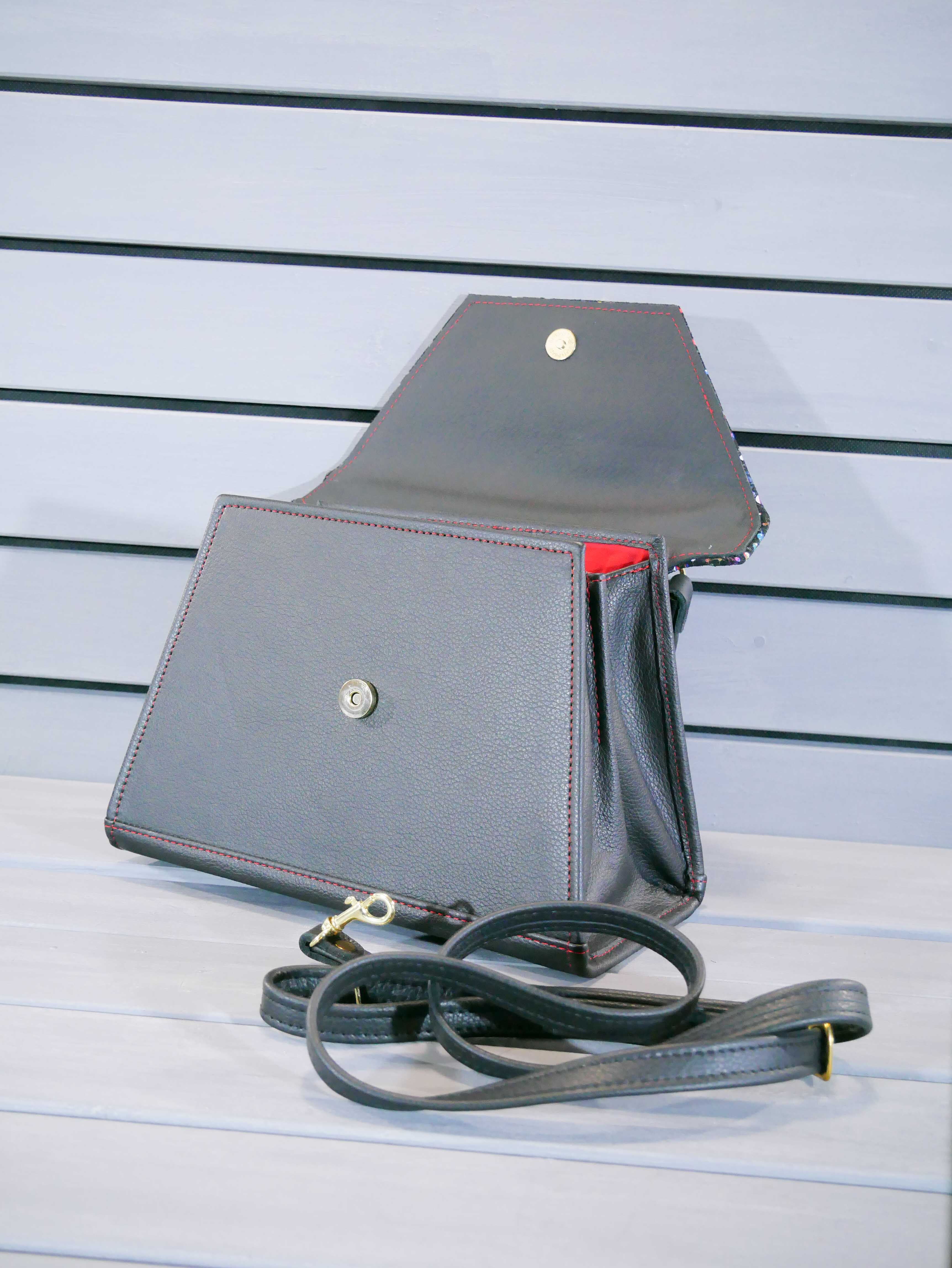 Kožená flap kabelka - Mia 