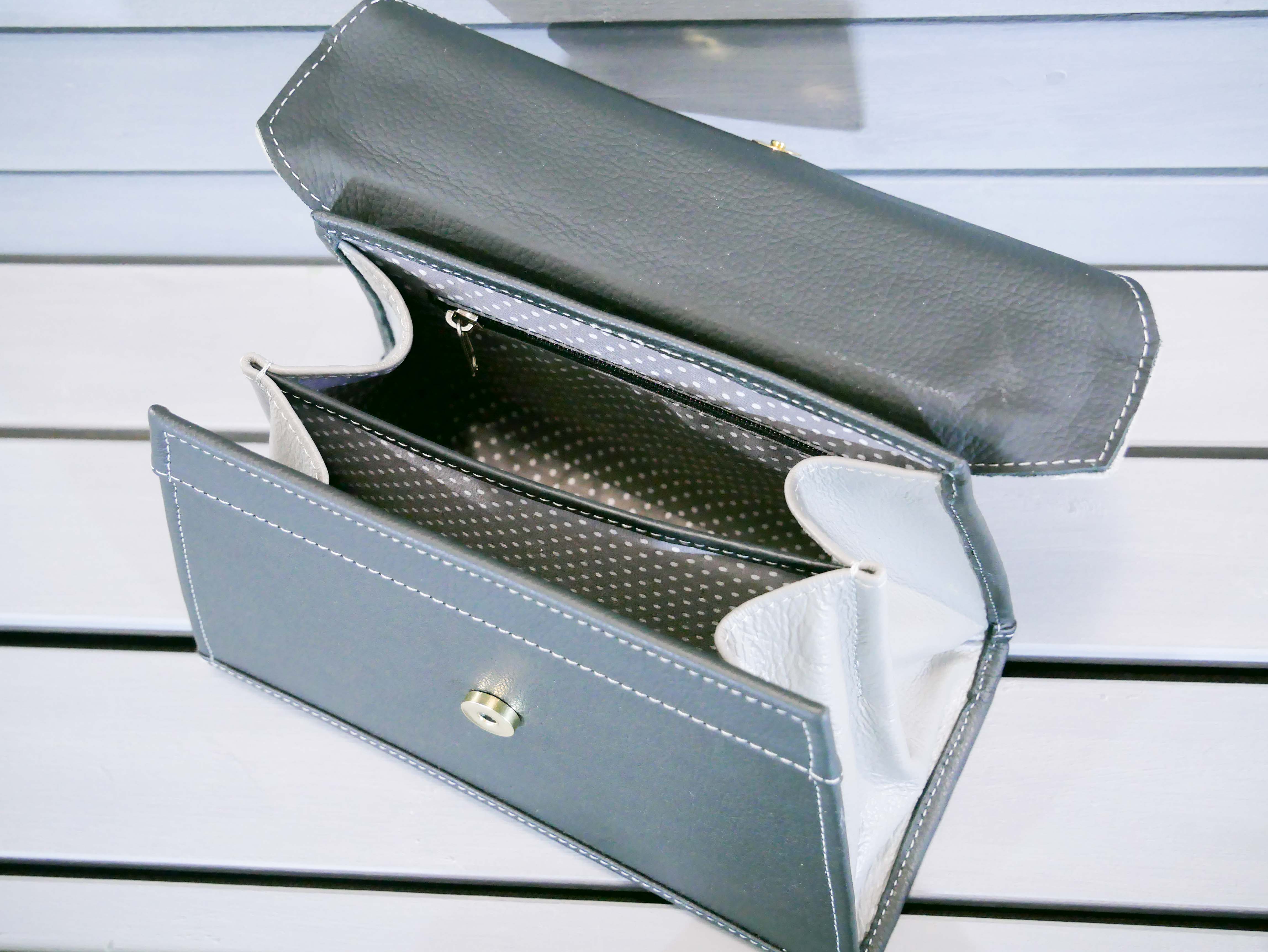 Kožená flap kabelka - Mia 