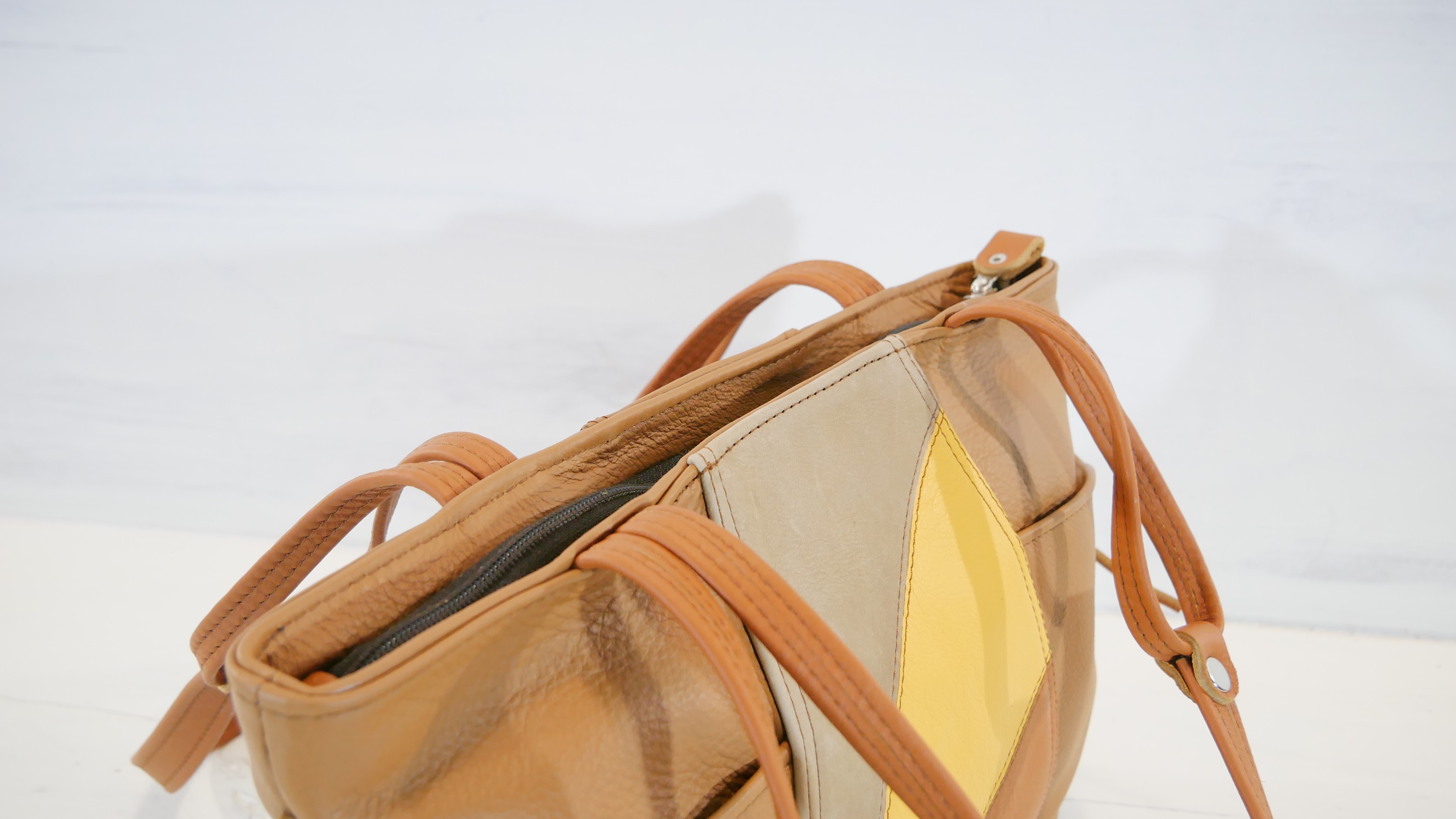 Kožená kabelka - Queen Mary letní