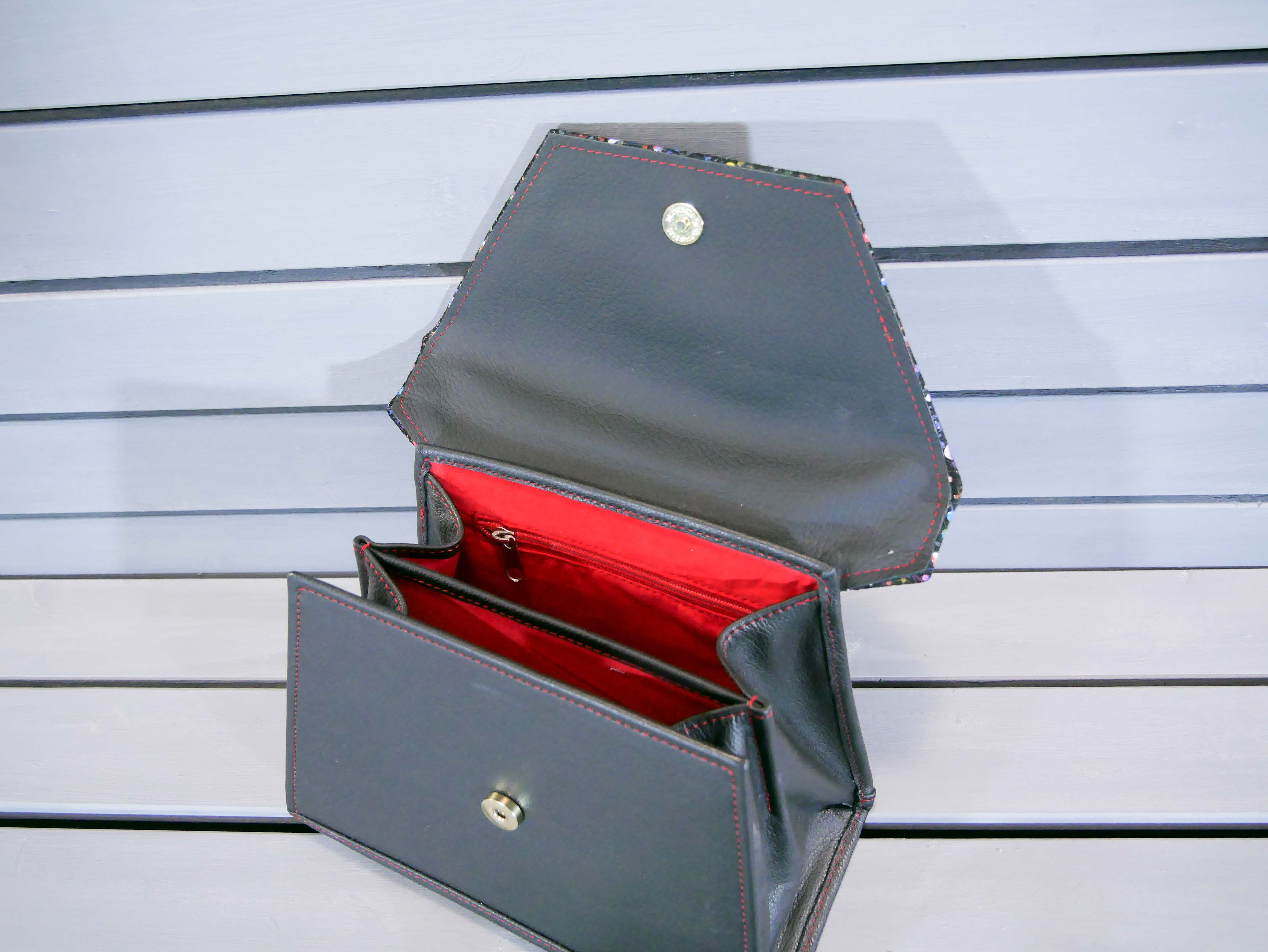 Kožená flap kabelka - Mia 